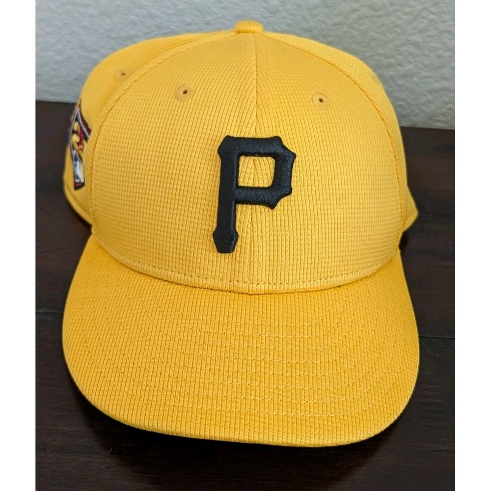 New Era 9FIFTY Pittsburgh Pirates 2024 Spring Training Snapback Hat Yellow NWOT